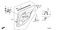New 2012-2014 Fits Honda Insight Lining, R. RR. Door *NH820L* (NUANCE BLACK), Part # 83730-TM8-A06ZD