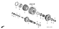 Honda New 2006-2008 Fits Honda Pilot Mainshaft Fifth Gear, Part # 23481-PVL-000