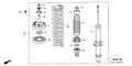 Honda New 2003-2005 Fits Honda Accord Front Spring, Part # 51401-SDP-A02