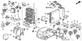Honda New 2002-2004 Fits Honda CR-V Bracket, Fuse Box (Lower), Part # 38203-S9A-A00