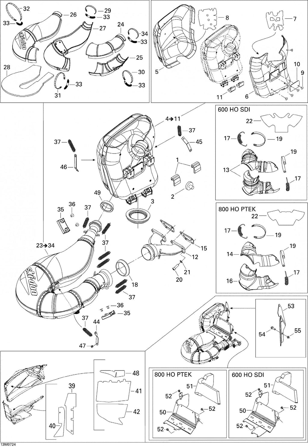 Fits 2003-2007 Ski-Doo MX Z 440 Racing / MX Z 440X Racing Models Reflection Sheet, OEM Part # 514053702