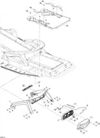 Fits 2004-2005 Ski-Doo MX Z 600 HO Renegade/Renegade X / MX Z 600 HO SDI Models Fitting, OEM Part # 511000248