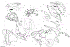 Ski-Doo - OEM schematic diagram - Part # 2572-517304197 - 09- Hood _38M1524 | 09- Hood _38M1540 | 09- Hood LE_38M1522 | 09- Hood SE_38M1522 | 09- Hood, Windshield And Console | 09- Hood, Windshield And Console LE | 09- Hood | 09- Hood SE - Ref # 32, 65, 62, 49, 14g, 18a, 13