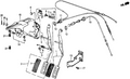 Honda New 1984-1987 Fits Honda Civic Pedal Bracket, Part # 46590-SB6-670