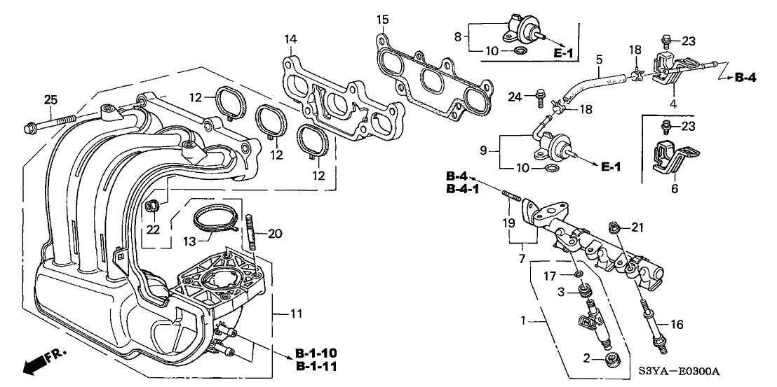 Honda New 2000-2005 Fits Honda Insight Fuel Return Pipe, Part # 16612-PHM-000
