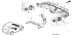 New 2002-2004 Fits Honda CR-V Case, Side Outlet *YR202L* (DARK SADDLE), Part # 77636-S5A-A01ZH