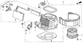 Honda New 1995-1998 Fits Honda Odyssey Blower Sub-Assembly, Part # 79305-SX0-A01