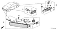 Honda New 1994-1995 Fits Honda Accord Right Lamp Unit, Part # 33302-SV4-A01