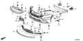 Honda New 2013-2014 Fits Honda Fit EV Face, FR. Bumper (Lower), Part # 71102-TX9-A00