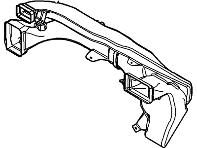 Ford New 2008 Fits Ford / Mercury Escape / Mariner Duct - Air Base No. 19b680 Position Passenger Side, Part # 8L8Z19B680A