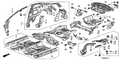 Honda New 2008-2012 Fits Honda Accord Rear Parcel Shelf, Part # 66500-TE0-A00ZZ