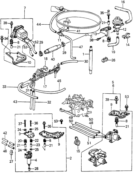New 1981-1983 Fits Honda Accord Breather Tube Assembly, Part # 15704-PA6-641
