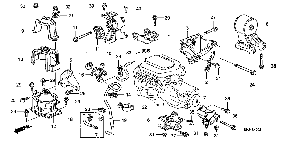 Honda New 2007-2010 Fits Honda Odyssey Clamp, Hose (39.5X7.5), Part # 50937-SHJ-A01