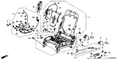 Honda New 2014 Fits Honda Accord Left Front Seat Frame, Part # 81526-T3V-A11