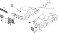 Honda New 1990-1991 Fits Honda Prelude Plate, Caution (A.L.B.), Part # 57079-SF1-A00
