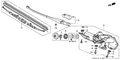 Honda New 1994-1997 Fits Honda Accord Motor Assembly, Rear Windshield Wiper, Part # 76700-SV5-A01