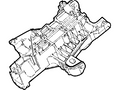 Ford New 1995-2007 Fits Ford / Lincoln / Mercury Crown Victoria / Taurus / Continental Housing Base No. 3f723, Part # F5AZ3F723A