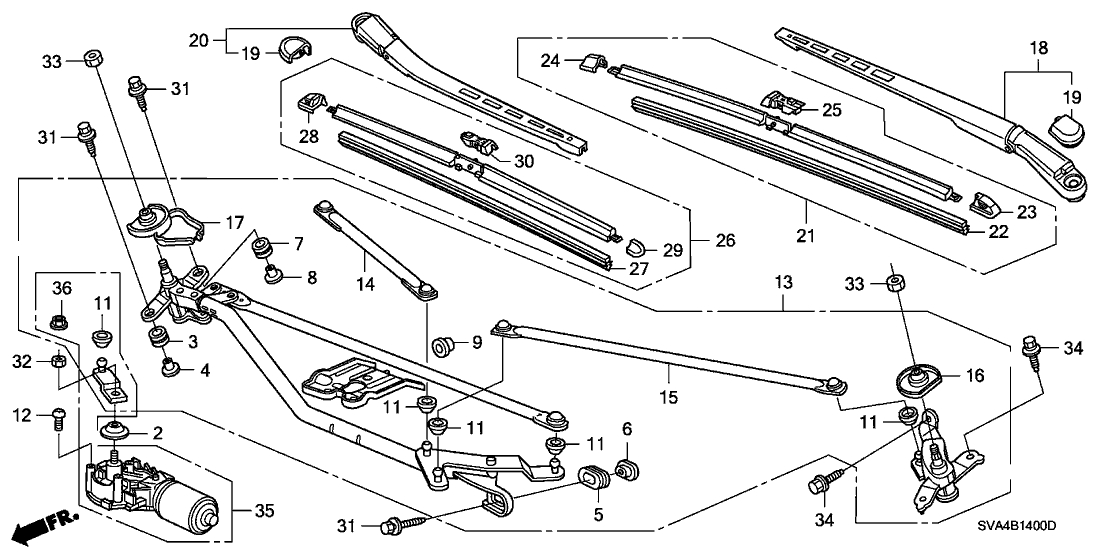 Honda New 2006-2011 Fits Honda Civic Seal, Part # 76506-SVA-A01