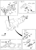 Honda New 1995-2002 Fits Honda Passport Foot, L. Engine, Part # 89710-65581
