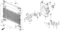 Honda New 1995-1998 Fits Honda Odyssey Bracket, Condenser Mount (Upper), Part # 80111-SX0-000