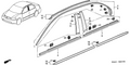 Honda New 2003-2004 Fits Honda Civic Protector, L. FR. Door *G511M* (GALAPAGOS GREEN METALLIC), Part # 75322-S5A-G01ZU