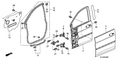 Honda New 2005-2010 Fits Honda Odyssey Right Front Door Skin, Part # 67111-SHJ-A00ZZ