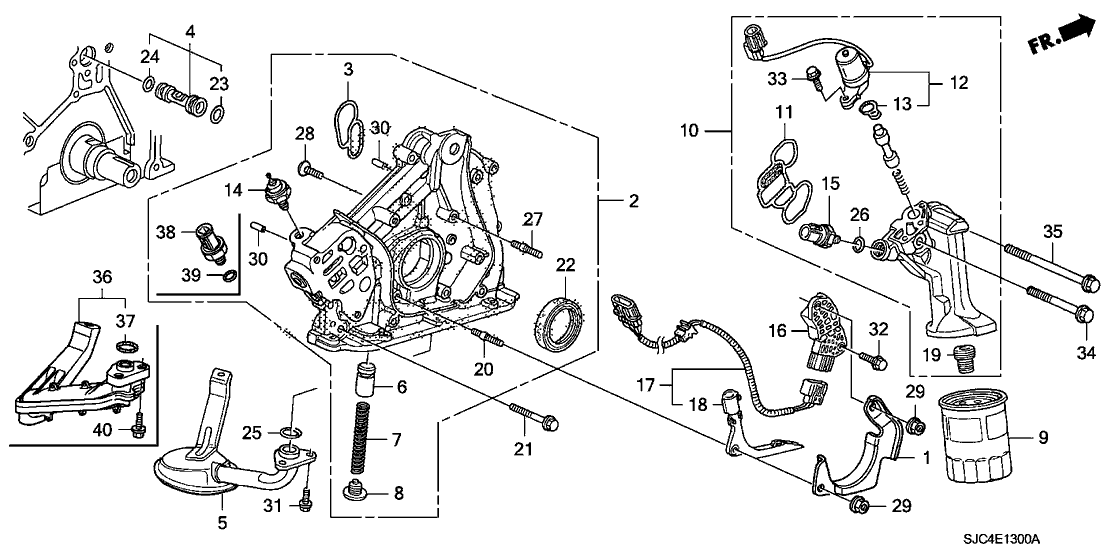 Honda New 2005-2008 Fits Honda Accord Bolt, Stud (6X16), Part # 90041-RGL-A01