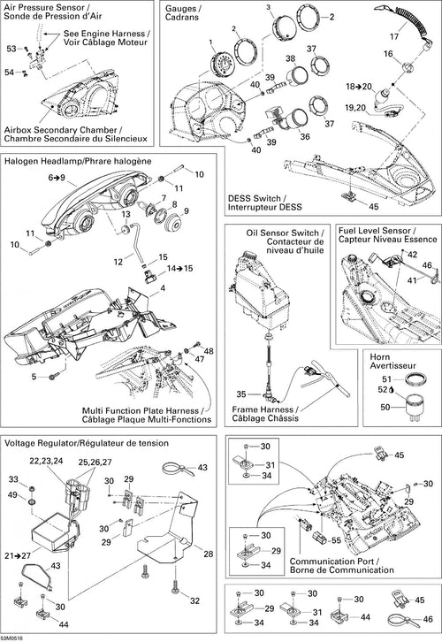 Fits 2005-2007 Ski-Doo Mach Z 1000 SDI / Mach Z 1000 SDI Adrenaline & X Models Cap, OEM Part # 508000465