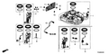 New 2012 Fits Honda Civic Fuel Tank Set, Part # 17044-TR0-L00