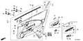 New 2016 Fits Honda CR-Z Lining Assy., L. FR. Door *NH900L* (LEA) (DEEP BLACK), Part # 83550-SZT-A72ZA