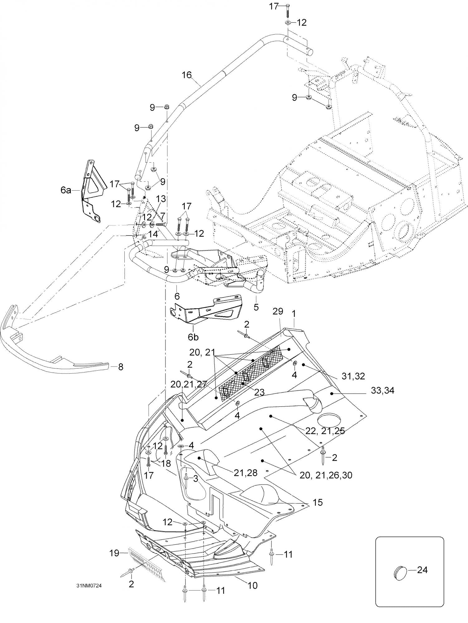 Fits 2005-2007 Ski-Doo Expedition 600 H.O. SDI / Expedition TUV 1300 (Europe) Models Reflective Sheet, OEM Part # 605451560