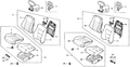 Honda New 1990 Fits Honda Civic Cover, Left Front Seat-Back Trim (New Medium Beige), Part # 81521-SH0-A11ZC