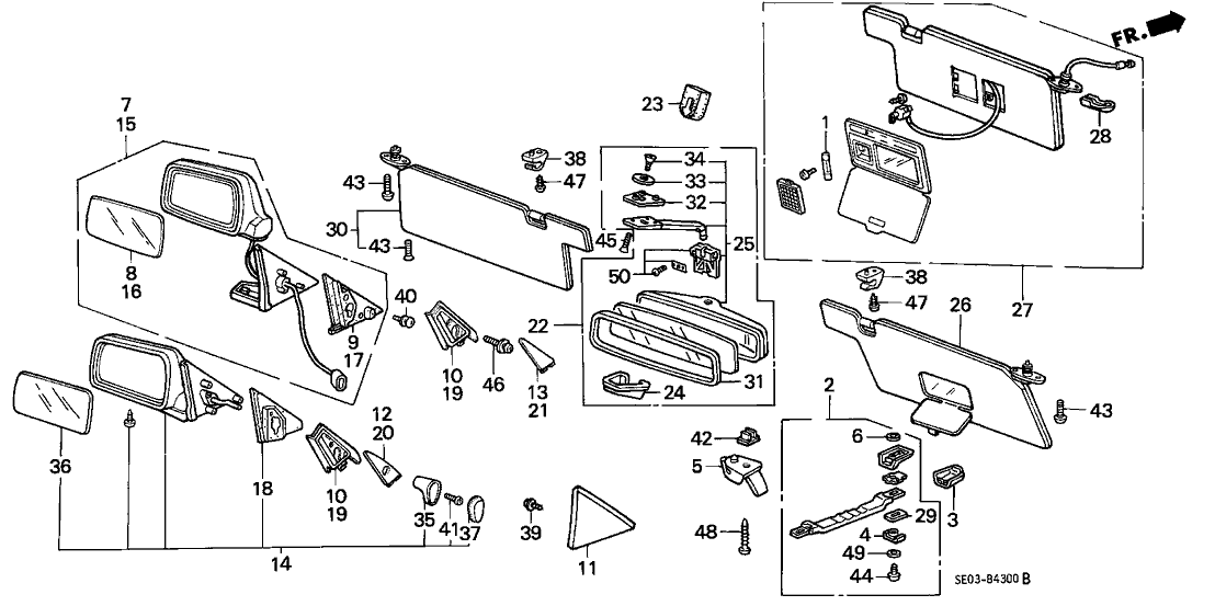 Honda New 1985-1988 Fits Honda Accord Gasket *B49L* (FAIR BLUE), Part # 88144-SA6-003ZN