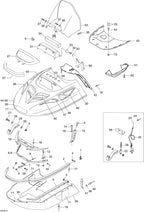 Fits 2004-2007 Ski-Doo Skandic SUV 550F / Skandic SUV 600 Models Cable Keeper Suv 550, OEM Part # 605449395