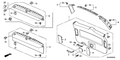 Honda New 2008-2010 Fits Honda Odyssey Lining Assy., Tailgate *YR327L* (PEARL IVORY), Part # 84431-SHJ-A01ZE
