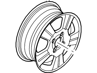 New 2003-2007 Fits Ford Focus Wheel Assy Base No. 1007 Position Front and Rear, Part # 3S4Z1007AB
