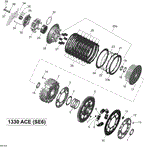 Can-Am - OEM schematic diagram - Part # 2572-420456175 - 05- Clutch _09R1538 | 05- Clutch _09R1535 | 05- Clutch - Ref # 34