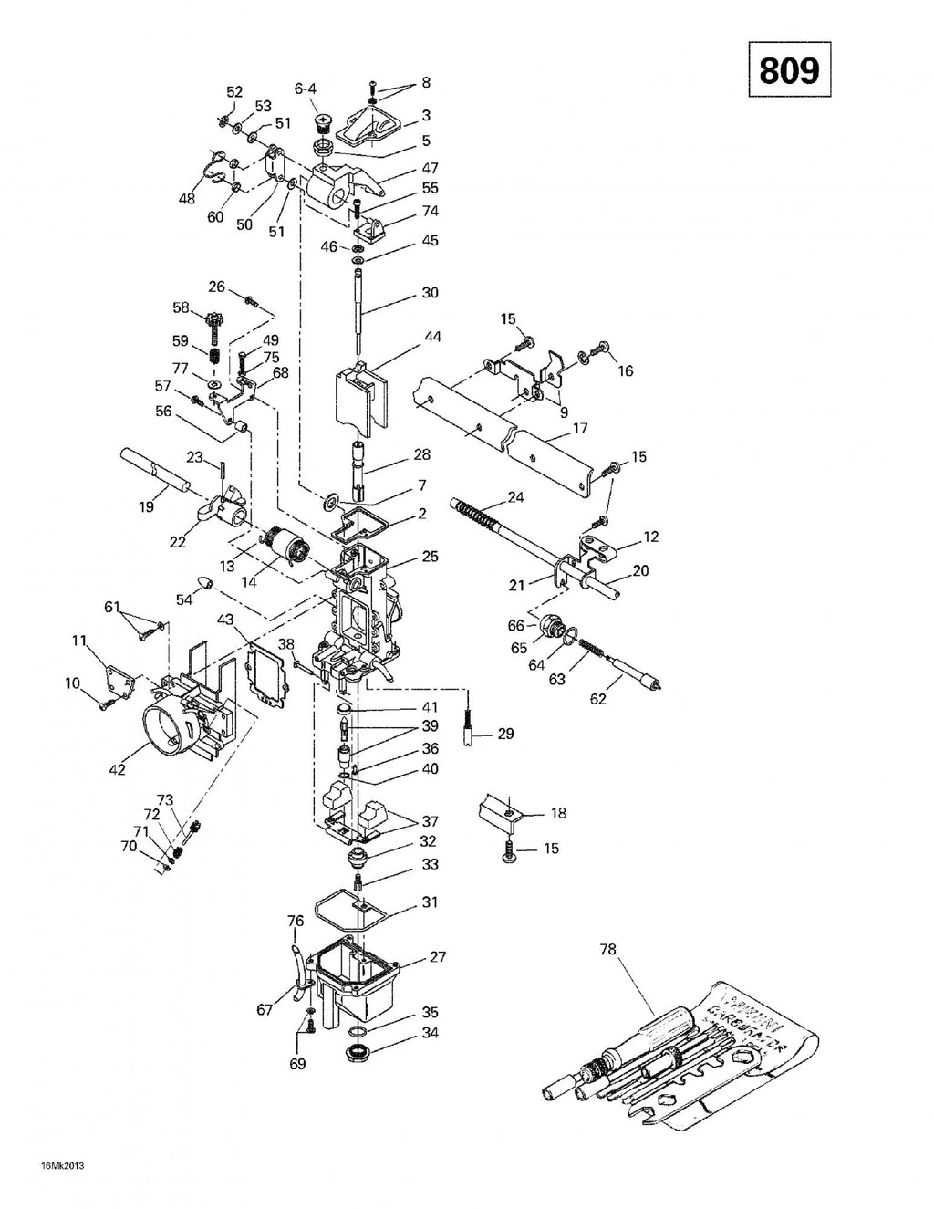 Fits 1996-2000 Ski-Doo Formula III 600/700/800 / Formula III 700 R Models Bolt Formula Iii 800., OEM Part # 404137400