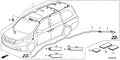Honda New 2011 Fits Honda Odyssey Wire Harness, Roof, Part # 32155-TK8-A10