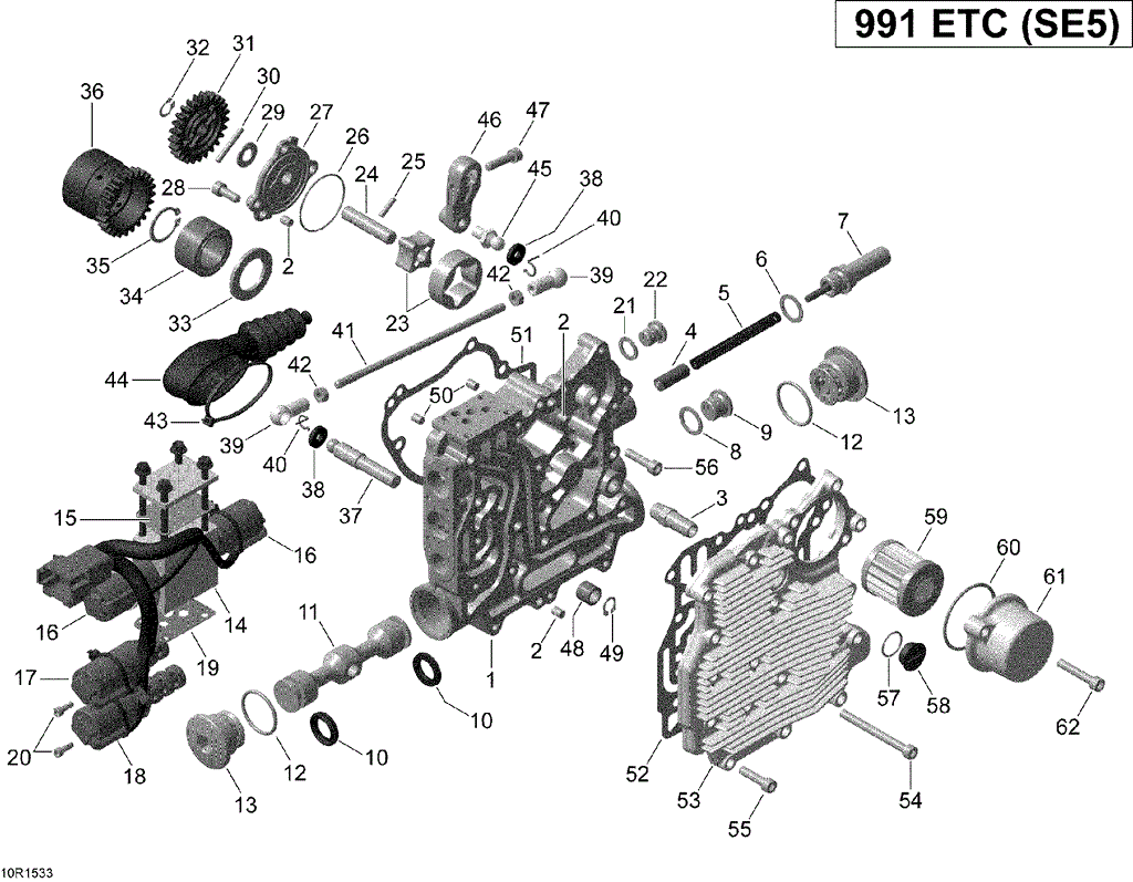 Can-Am - OEM schematic diagram - Part # 2572-420227391 - 05- Hydraulic Shifting _10R1533 | 05- Hydraulic Shifting - Ref # 33