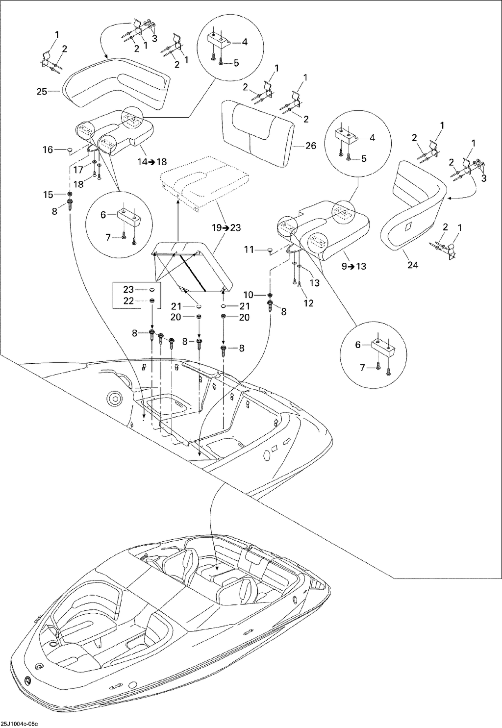 Sea-Doo SNAP Cover, OEM Part # 204000085