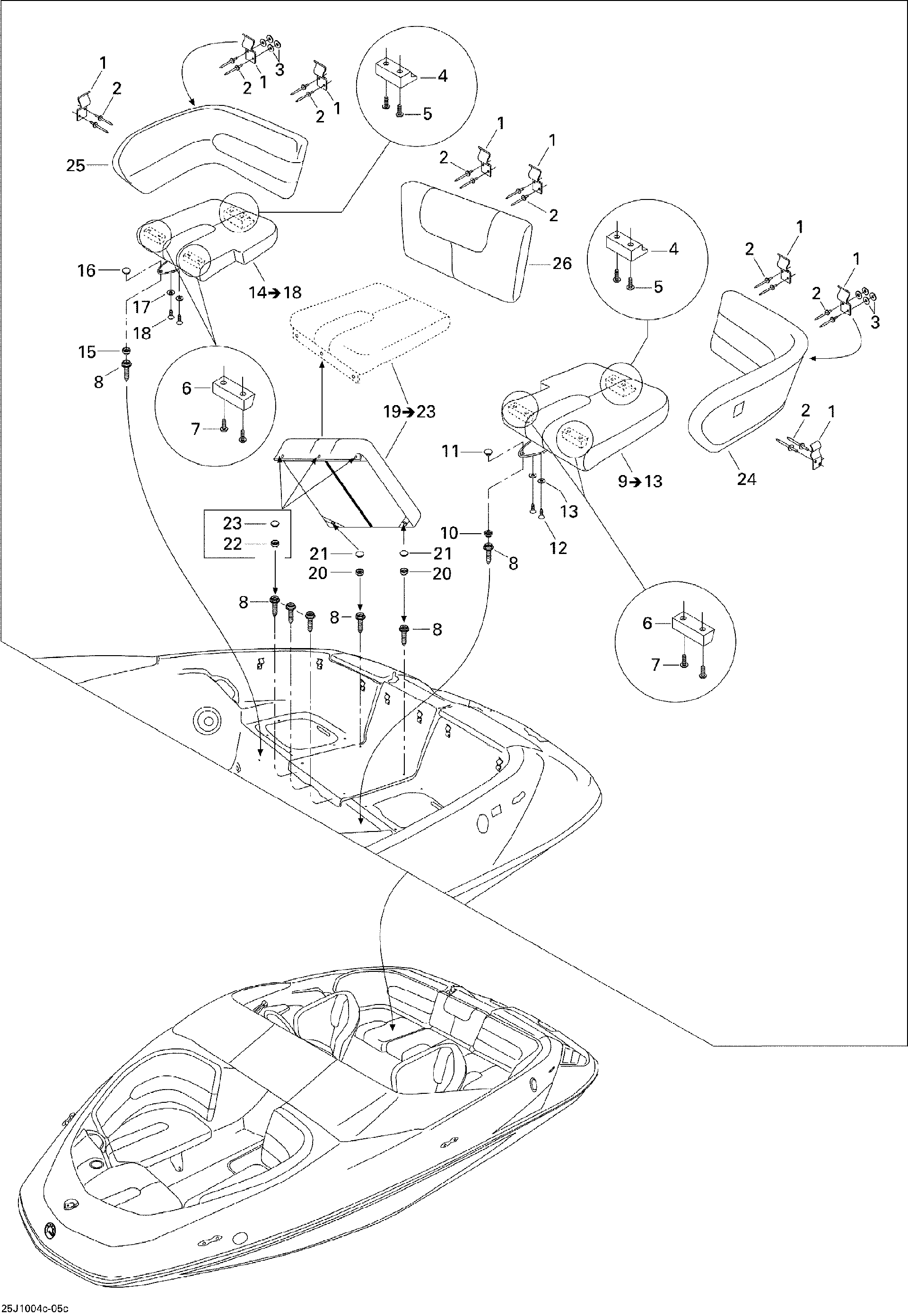 Sea-Doo SNAP Cover, OEM Part # 204000085