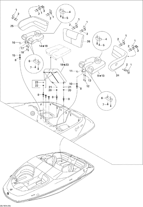 Sea-Doo SNAP Cover, OEM Part # 204000085