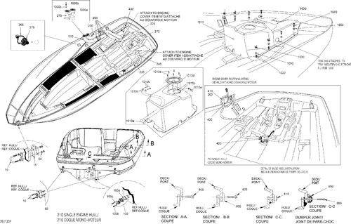 Sea-Doo Bracket TIE DOWN, OEM Part # 204050722