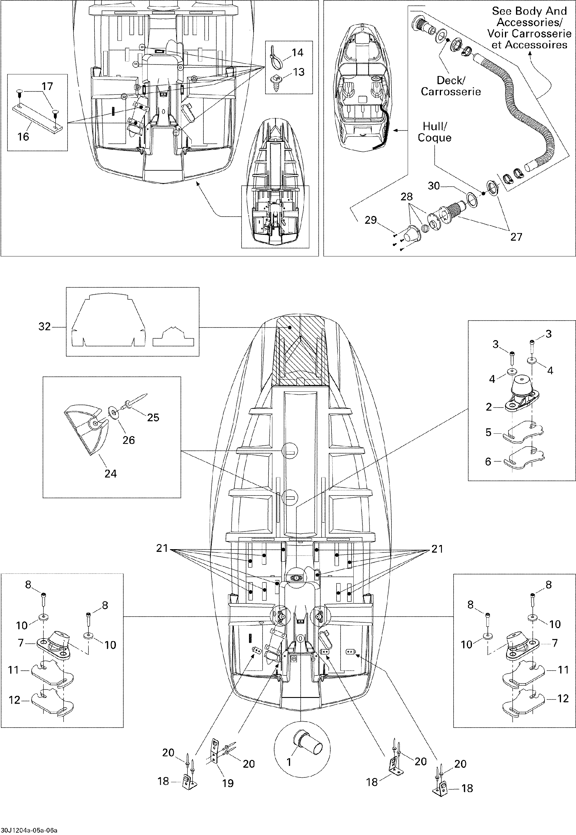 Sea-Doo Carpet SEAT Storage, OEM Part # 204061084