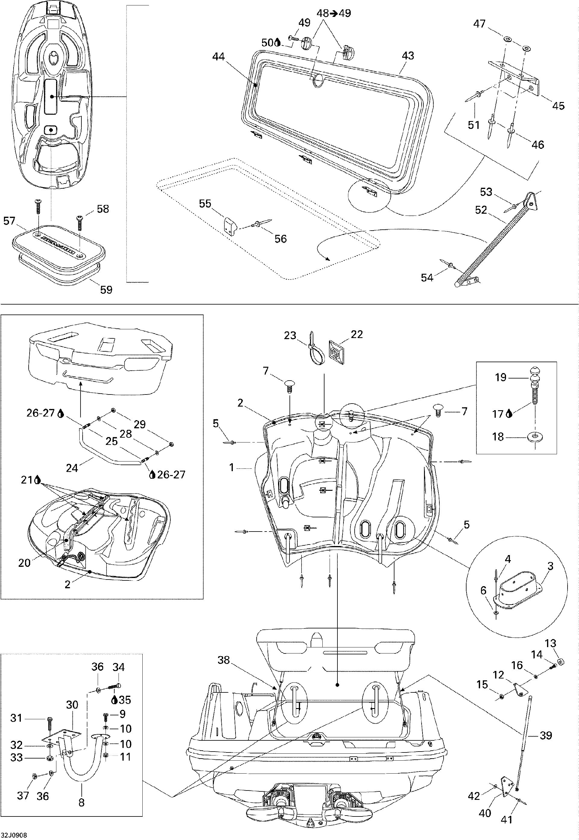 Sea-Doo SEAL FOAM, OEM Part # 204070903