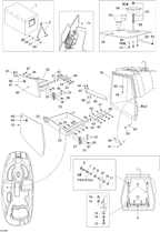 Sea-Doo Latch Support, OEM Part # 204070965