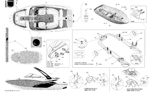 Sea-Doo Table Mount, OEM Part # 204071315