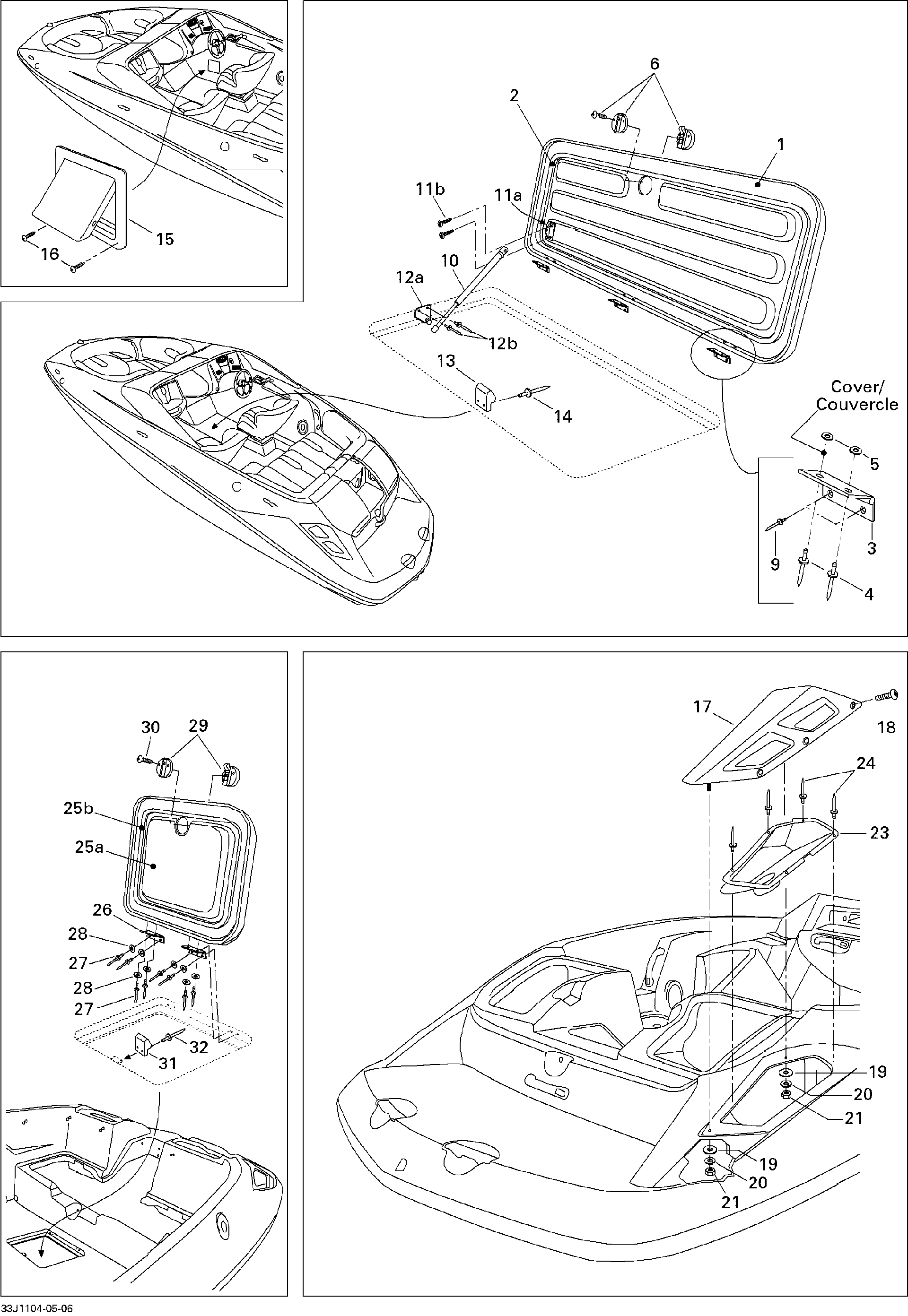 Sea-Doo Access DOOR, OEM Part # 204072592