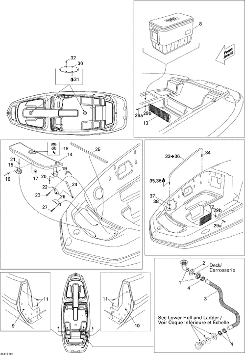 Sea-Doo Insert Table, OEM Part # 204072909